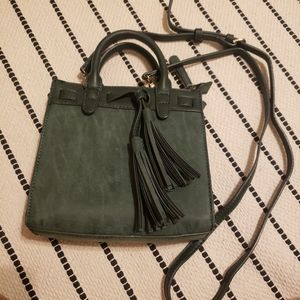 Dark Green Small Hangbag / Crossbody Purse.